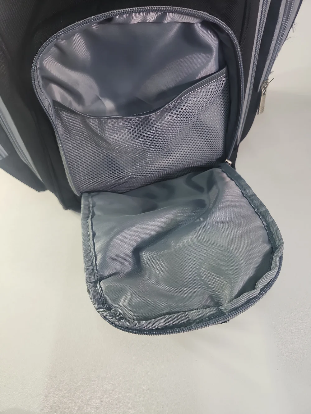Black Baby Backpack with Light Gray Trim - Picture 7 of 9